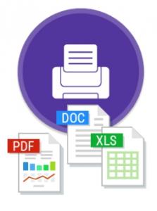 Печать файлов из Хранилища дополнительной информации .doc, .xls, .pdf и изображения